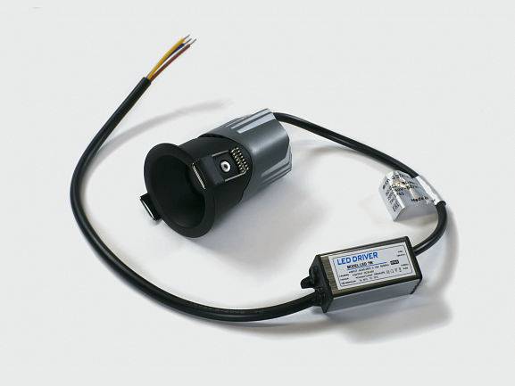 'Светильник встраиваемый 7Вт 55° IP65 черный 4000К поворотный RC-D52-7-BL-NW65. Фото 5