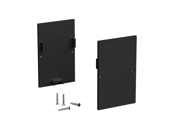 Заглушки для профиля LINE 3556 ral9005 - фото 1