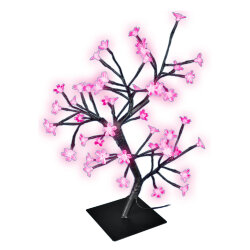 ULD-T3545-048-SBA PINK IP20 SAKURA Дерево светодиодное Сакура, 45 см, 48 светодиодов, Розовый свет, Провод черный.