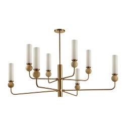 Люстра на штанге «ODEON LIGHT» 6625/8, серия: LOLLA (крепление на планке) - Светильники из камня