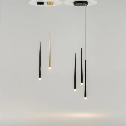 Подвесной светильник Каскад / Cascade 3000-4000К 6Вт (Черный) MOD132PL-L6BK - фото 6