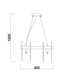 Подвесной светильник Freya FR5141PL-08BS1 (Латунь)
