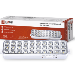 Светильник светодиодный аварийный СБА 1098-30DC 30 LED 1.2Ah lithium battery DC IN HOME