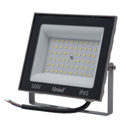ULF-F23-50W-6500K IP65 160-240V GREY Прожектор светодиодный, Дневной свет 6500K, Корпус серый, TM Uniel