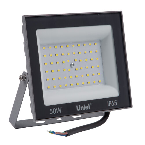 ULF-F23-50W-6500K IP65 160-240V GREY Прожектор светодиодный, Дневной свет 6500K, Корпус серый, TM Uniel - фото 2