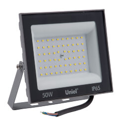 ULF-F23-50W-6500K IP65 160-240V GREY Прожектор светодиодный, Дневной свет 6500K, Корпус серый, TM Uniel