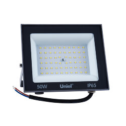 ULF-F23-50W-6500K IP65 160-240V GREY Прожектор светодиодный, Дневной свет 6500K, Корпус серый, TM Uniel