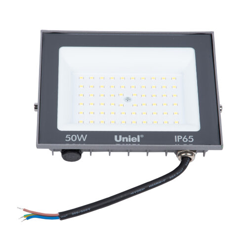ULF-F23-50W-6500K IP65 160-240V GREY Прожектор светодиодный, Дневной свет 6500K, Корпус серый, TM Uniel - фото 7