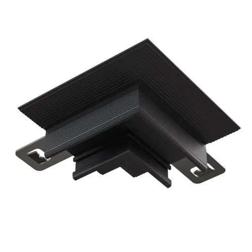 Коннектор угловой встраиваемый под ГКЛ 12,5 мм Basity, черный (Черный) - фото