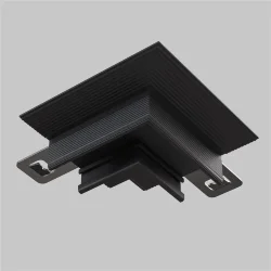 Коннектор угловой встраиваемый под ГКЛ 12,5 мм Basity, черный (Черный)