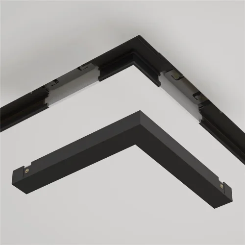 Коннектор угловой встраиваемый под ГКЛ 12,5 мм Basity, черный (Черный) - фото 4