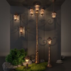 Diadema F черное золото уличный светильник на столбе IP44 GLYF-8046F (030677)