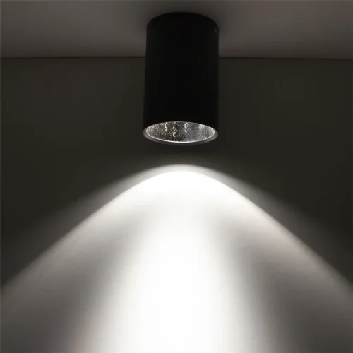 Светодиодный светильник накладной JH-MZ-T12W B97 (220V, 12W, черный корпус, day white) - фото I