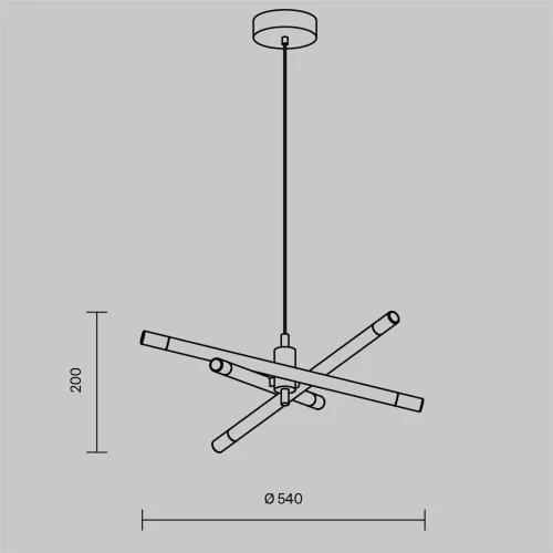 Подвесной светильник Жезлы / Wands (Латунь) FR6130PL-L18B - фото 9