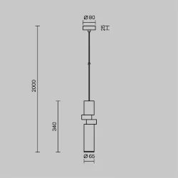 Подвесной светильник Palette GU10х1 40Вт (Черный)