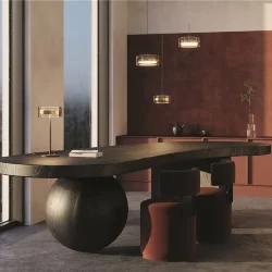 Настольный светильник Dress code 3000К 14Вт (Черный и Латунь)