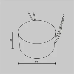 Источник питания Triac 12W IP54 (Белый)