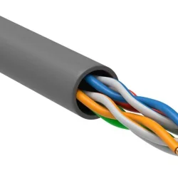 Кабель витая пара U/UTP кат.5 4х2х24AWG solid CCA PVC сер. (м) GENERICA BC1-C504-111-305-G