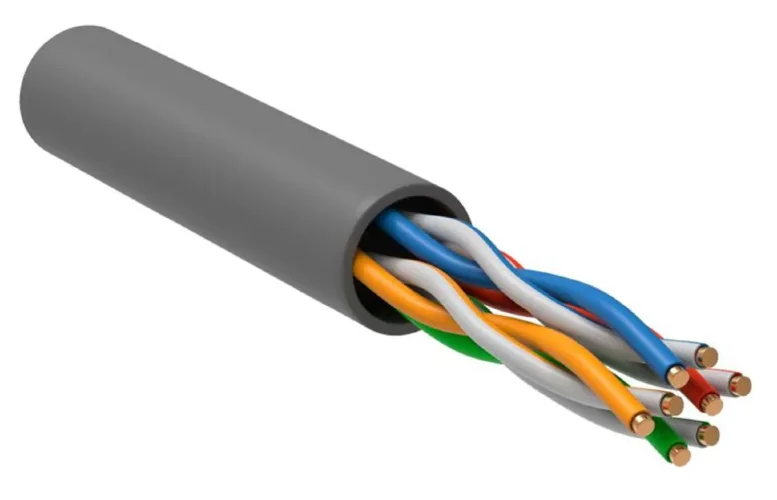 Кабель витая пара U/UTP кат.5 4х2х24AWG solid CCA PVC сер. (м) GENERICA BC1-C504-111-305-G - фото