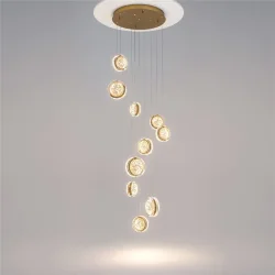 Подвесной светильник Pharao 3000К 39Вт (Черный и Латунь)