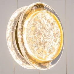 Подвесной светильник Pharao 3000К 39Вт (Черный и Латунь)