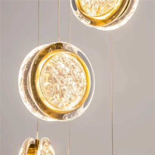 Подвесной светильник Pharao 3000К 39Вт (Черный и Латунь) - фото 4