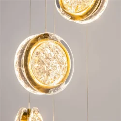 Подвесной светильник Pharao 3000К 39Вт (Черный и Латунь)