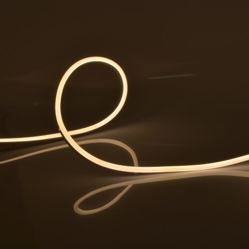 ULS-N11-2835-120LED-m-8mm-IP67-DC24V-10W-m-15M-3000K Светодиодная гибкая герметичная лента, NEON, Катушка 15м, в герметичной упаковке, Теплый белый свет 3000K - фото 1