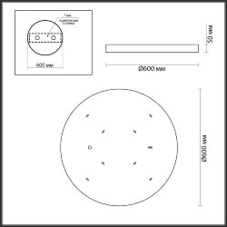 Настенный светильник «ODEON LIGHT» 5064/50L, серия: BERGI (крепление на основание) - Переключение цв. температуры на корпусе светильника
