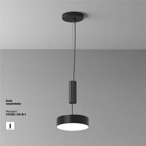 Потолочный светильник Зон / Zon 24 Вт 4000 К 120° (Черный) C032CL-24W4K-RD-B - фото 2
