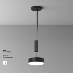 Потолочный светильник Зон / Zon 24 Вт 4000 К 120° (Черный) C032CL-24W4K-RD-B