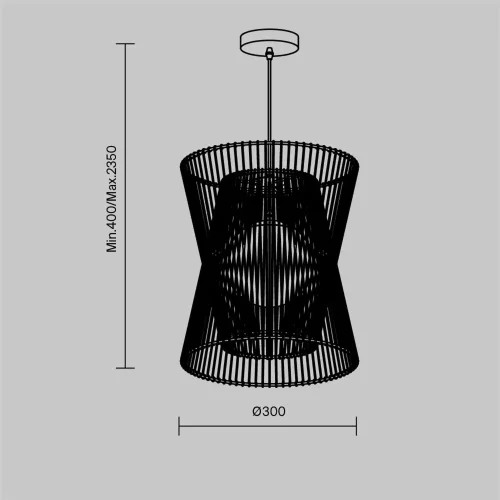 Подвесной светильник Freya FR5405PL-01B4 (Черный) - фото 2