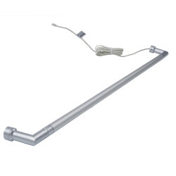 ULM-F31-9W-NW IP20 SILVER Светильник светодиодный поворотный для интерьерного освещения, В комплекте с адаптером, Длина 59 см, Материал корпуса алюминий, цвет серебро, Белый свет, Упаковка-картонная коробка.