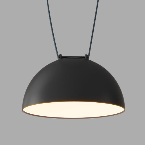 DK5561-BK Cветильник для трека-ремня Belty, серия Flow со светодиодом, D220*H117мм, 48V DC, 24W, RA90, 120°, 3000K, IP20, черный, алюминий.