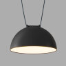 DK5561-BK Cветильник для трека-ремня Belty, серия Flow со светодиодом, D220*H117мм, 48V DC, 24W, RA90, 120°, 3000K, IP20, черный, алюминий.