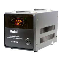 RS-1 8000X Стабилизатор напряжения серии Reliability, 8000ВА, Релейный, однофазный, Напольный, TM Uniel