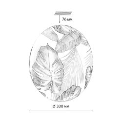 Настенно-потолочный светильник «Sonex» 7748/CL, серия: FLORI (накладной) - заменяемый LED модуль