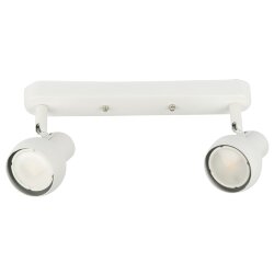 DLC-S621 GU10x2 WHITE Светильник декоративный накладной, серия Sotto, Без ламп, цоколь GU10x2шт, Металл, Белый, TM Fametto