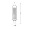 LED-J118-12W-4000K-R7s-CL PLZ06WH Лампа светодиодная, прозрачная, Белый свет 4000К. - фото 2