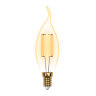 LED-CW35-5W-GOLDEN-E14 GLV21GO Лампа светодиодная Vintage, Форма свеча на ветру, золотистая колба - фото 2