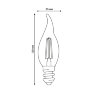 LED-CW35-5W-GOLDEN-E14 GLV21GO Лампа светодиодная Vintage, Форма свеча на ветру, золотистая колба - фото 5