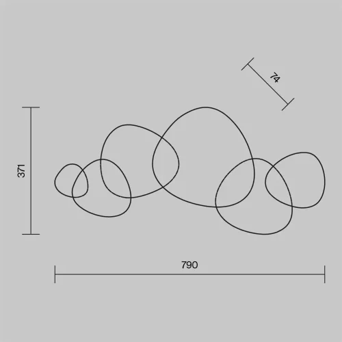 Настенный светильник (бра) Jack-stone 3000К 13Вт (Никель) - фото 3