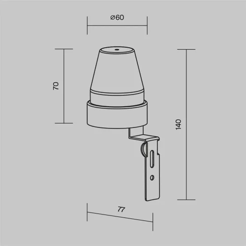 Датчик освещенности 2200Вт (Белый) SL-02 - фото 5