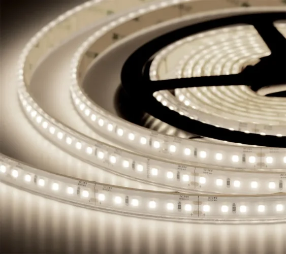 Лента светодиодная ELFLED 600SMD диодов (2835), 24В, IP67, 5м, САУНА, белый нейтральный 4000-4500К - фото