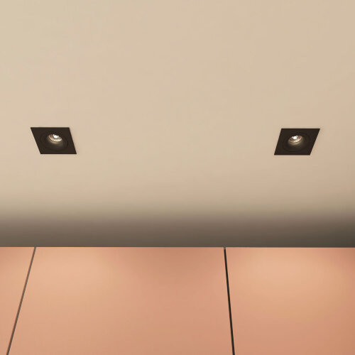 DK2121-BK Встраиваемый светильник, IP 20, 50 Вт, GU10, черный, алюминий. Фото 5