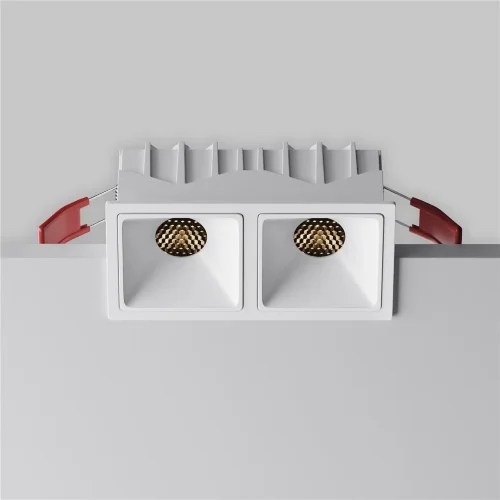 Встраиваемый светильник Альфа / Alfa LED 20 Вт 3000 К 50° (Белый) DL043-02-10W3K-SQ-W-1 - фото 10