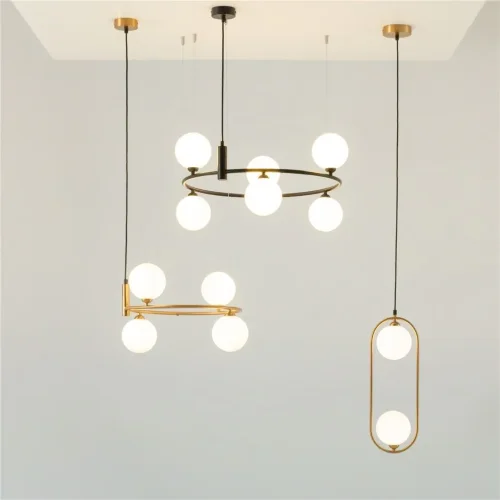 Подвесной светильник Ring G9х6 (Черный) - фото 4