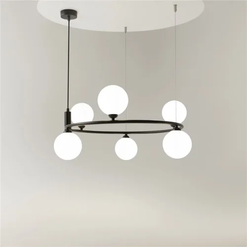 Подвесной светильник Ring G9х6 (Черный) - фото 7