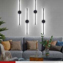 Светильник настенный светодиодный ESTETIKA ART-60C-40BL 10Вт 230В 4000K 700Лм 600х60x98 черный IN HOME