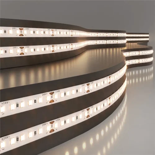Лента светодиодная 180Led 12 Вт IP20 3000K теплый белый, 5м 2835 24V 180Led 12W IP20 - фото
